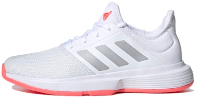 (Women) adidas Gamecourt White/Grey/Red FU8130 (Women) adidas Gamecourt White/Grey/Red FU8130