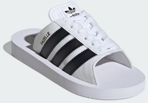 adidas Gazelle Beach Slides 'Cloud White' JQ7420 Shop adidas Gazelle Beach Slides 'Cloud White' JQ7420