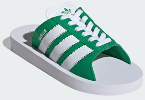 (Women) adidas Gazelle Beach Slides 'Green Cloud' JQ7426 Shop (Women) adidas Gazelle Beach Slides 'Green Cloud' JQ7426