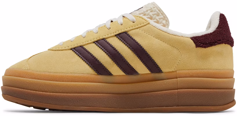 (Women) adidas Gazelle Bold 'Almost Yellow Maroon' IF5937 Lookbook (Women) adidas Gazelle Bold 'Almost Yellow Maroon' IF5937