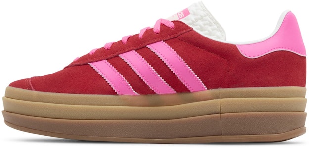 (W) adidas Gazelle Bold 'Rojo Universitario y Rosa Lúcido' IH7496 Lookbook (W) adidas Gazelle Bold 'Rojo Universitario y Rosa Lúcido' IH7496