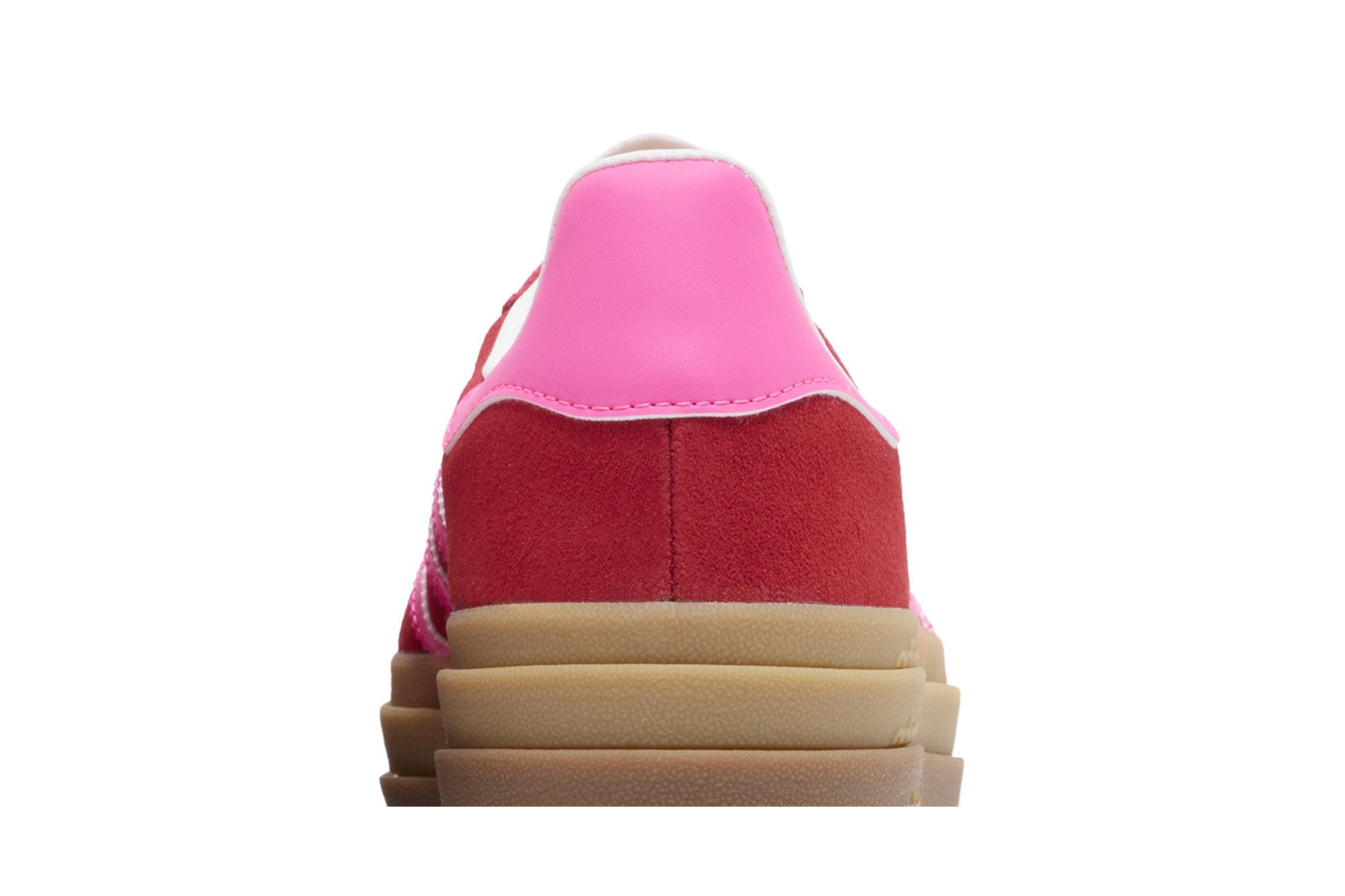 Cheap (Women) adidas Gazelle Bold 'Collegiate Red Lucid Pink' IH7496