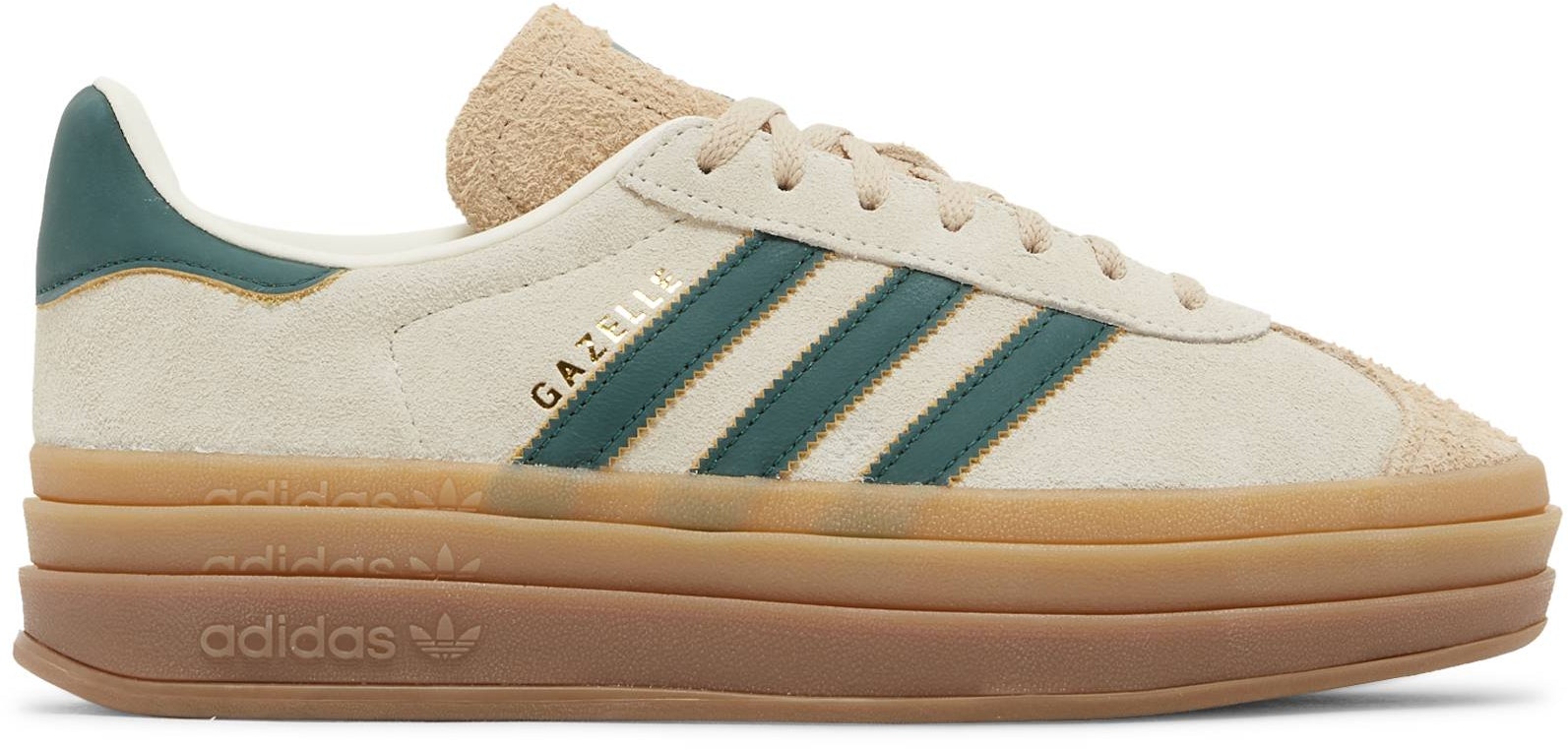 Women adidas Gazelle Bold Cream Collegiate Green ID7056