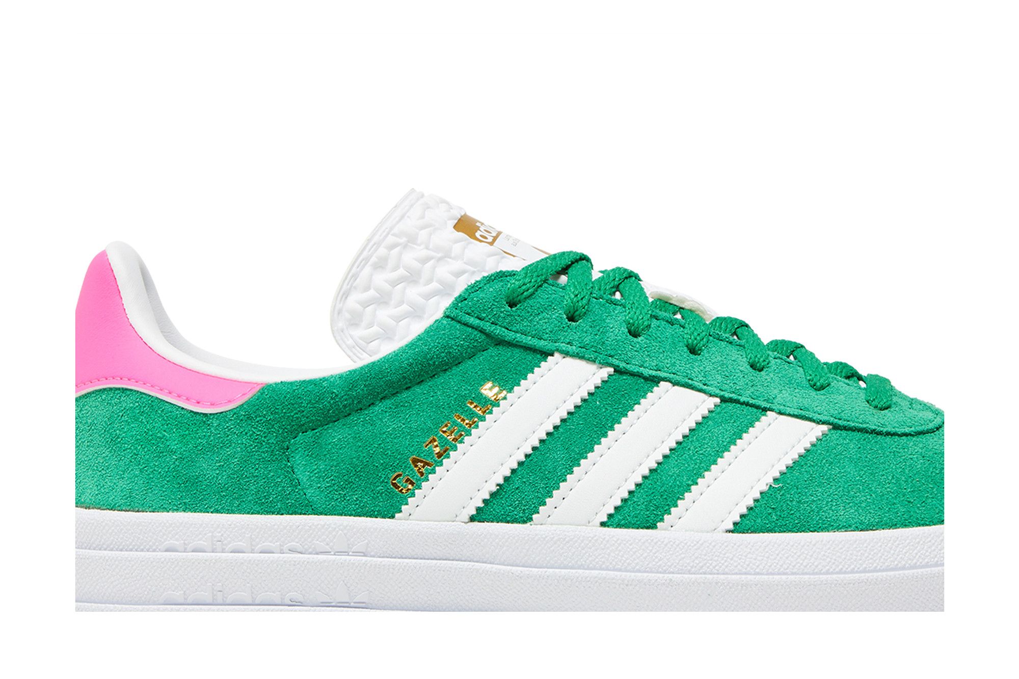Lookbook (Women) adidas Gazelle Bold 'Green Lucid Pink' IG3136