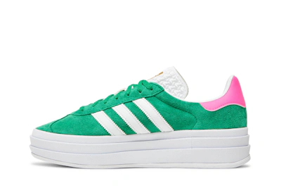 (Women) adidas Gazelle Bold 'Green Lucid Pink'