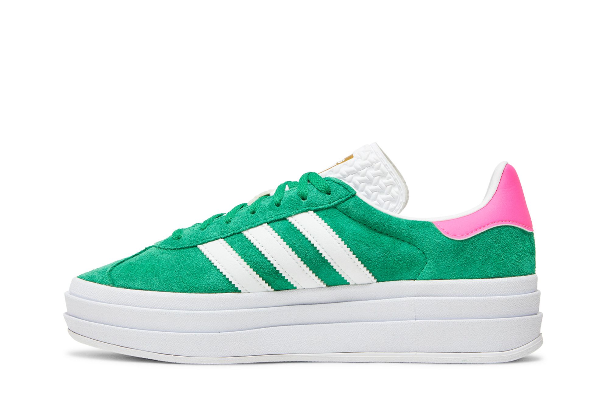 Shop (Women) adidas Gazelle Bold 'Green Lucid Pink' IG3136