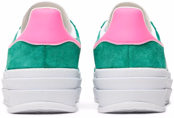 (Women) adidas Gazelle Bold 'Green Lucid Pink' IG3136 Details for (Women) adidas Gazelle Bold 'Green Lucid Pink' IG3136