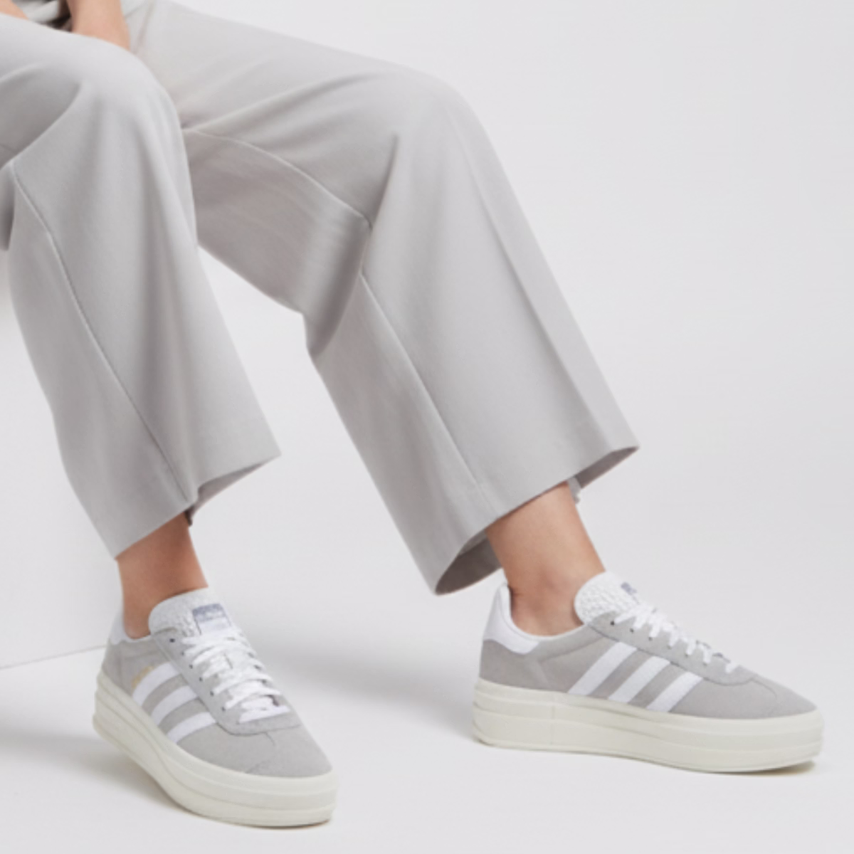 (Women) adidas Gazelle Bold 'Grey White'