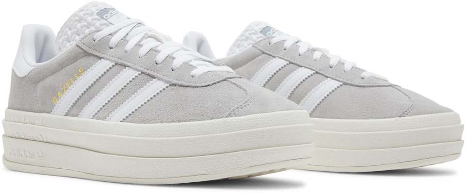 (Women) adidas Gazelle Bold 'Grey White' HQ6893 2