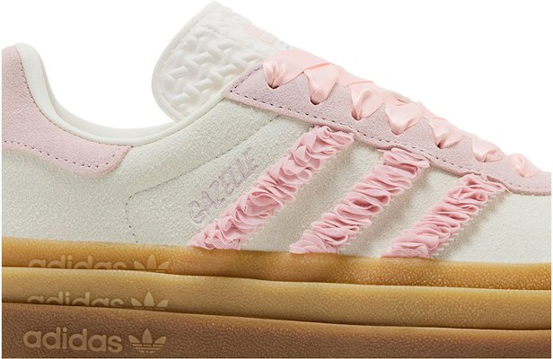 (Women) adidas Gazelle Bold 'Pink Ruffle Lace' JR8374 Order (Women) adidas Gazelle Bold 'Pink Ruffle Lace' JR8374