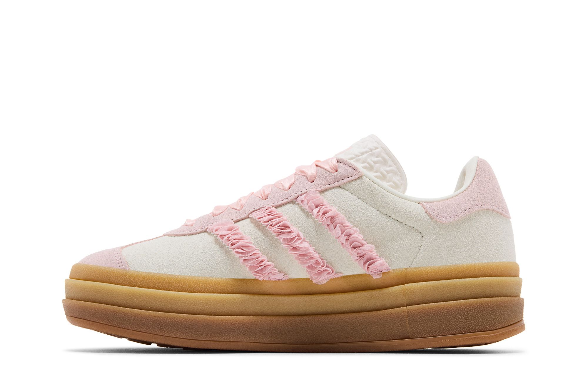 Lookbook (Women) adidas Gazelle Bold 'Pink Ruffle Lace' JR8374