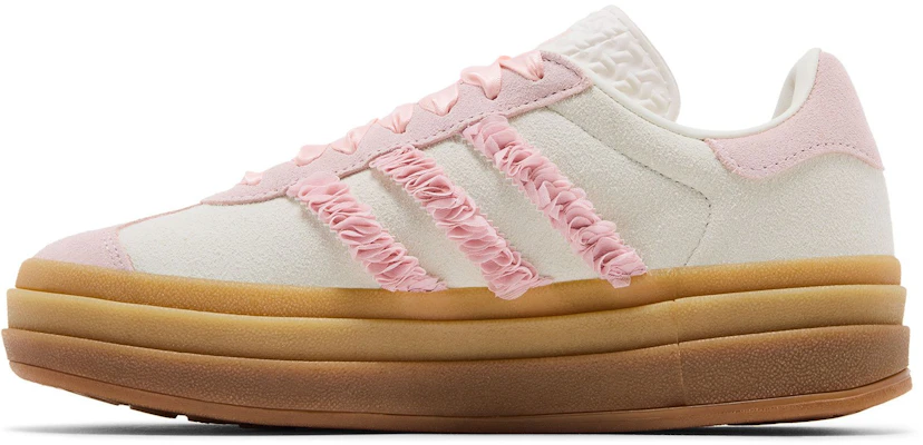 (Women) adidas Gazelle Bold 'Pink Ruffle Lace' JR8374 Lookbook (Women) adidas Gazelle Bold 'Pink Ruffle Lace' JR8374