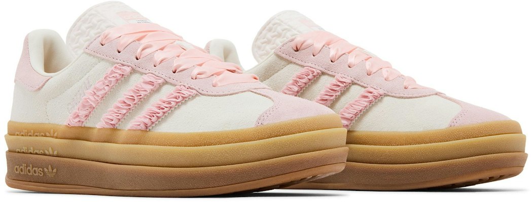 (Women) adidas Gazelle Bold 'Pink Ruffle Lace' JR8374 Cheap (Women) adidas Gazelle Bold 'Pink Ruffle Lace' JR8374