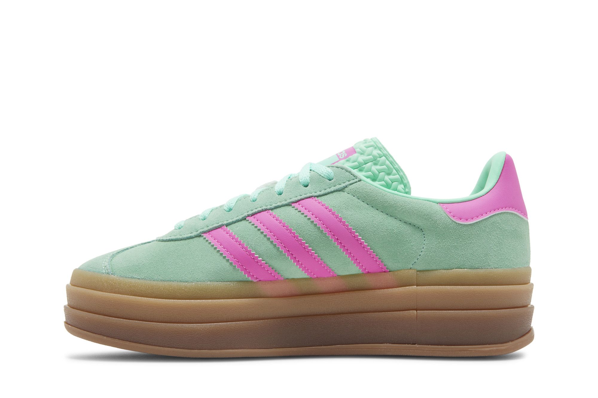 Shop （女性）adidas Gazelle Bold 'Pulse Mint Screaming Pink' H06125