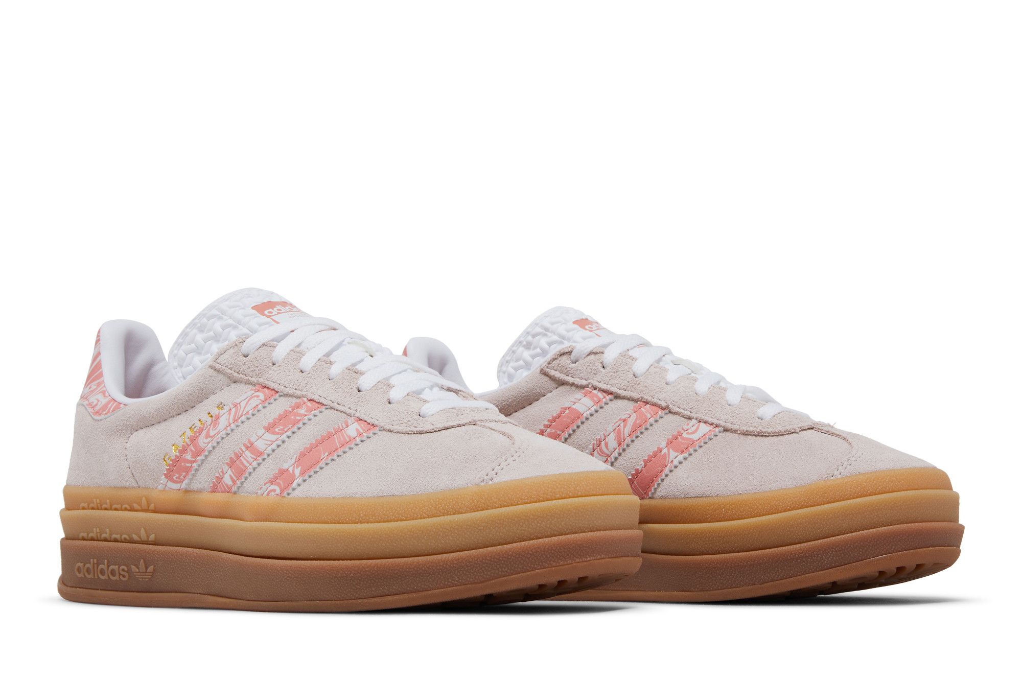 Cheap (W) adidas Gazelle Bold ''Putty Mauve Marble'' Sneakers ID3739