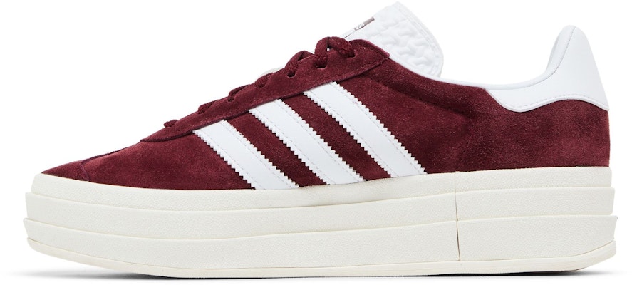 (Women) adidas Gazelle Bold 'Shadow Red White' HQ6892 Lookbook (Women) adidas Gazelle Bold 'Shadow Red White' HQ6892