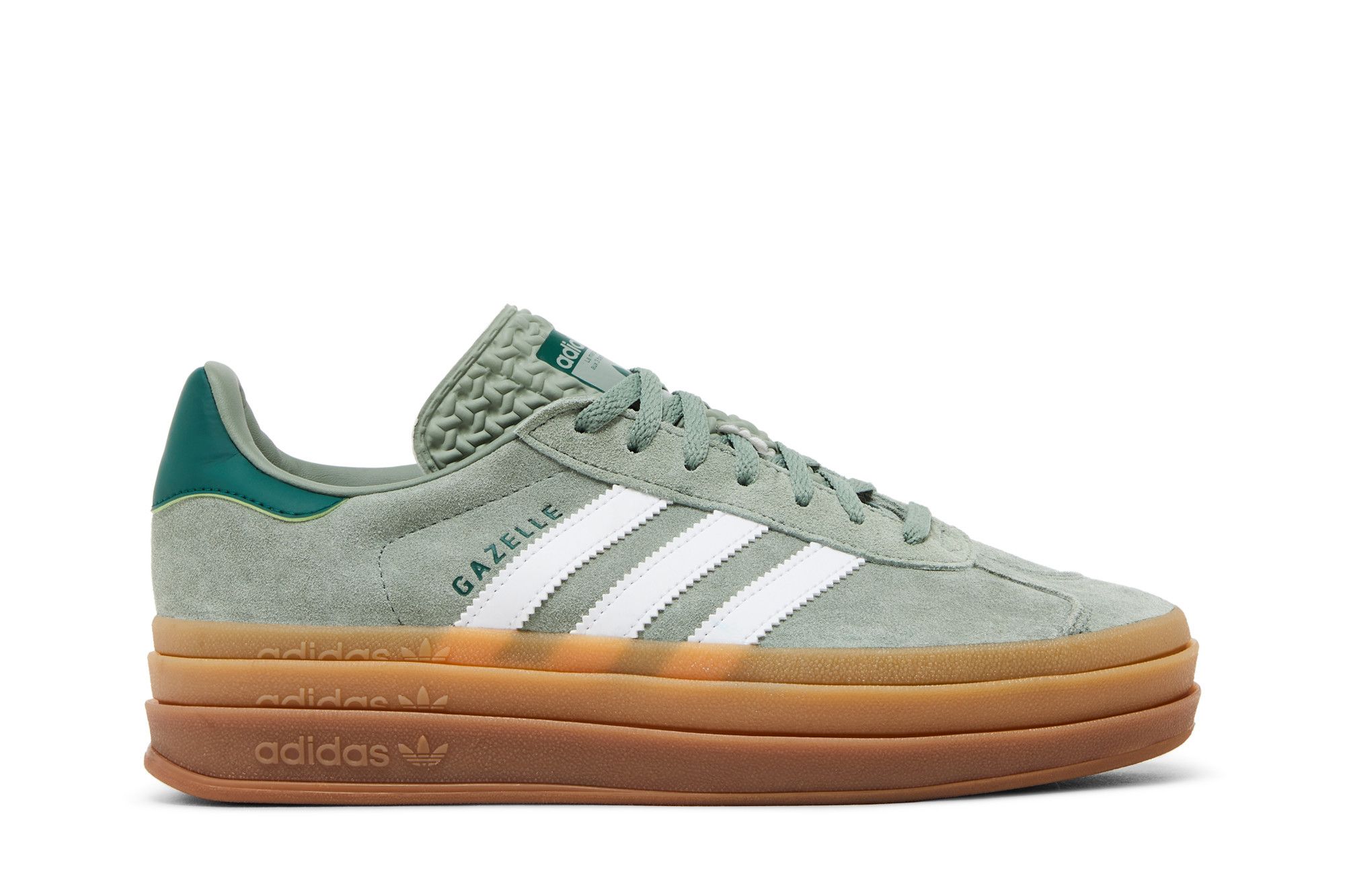(Women) adidas Gazelle Bold 'Silver Green Gum' ID6998
