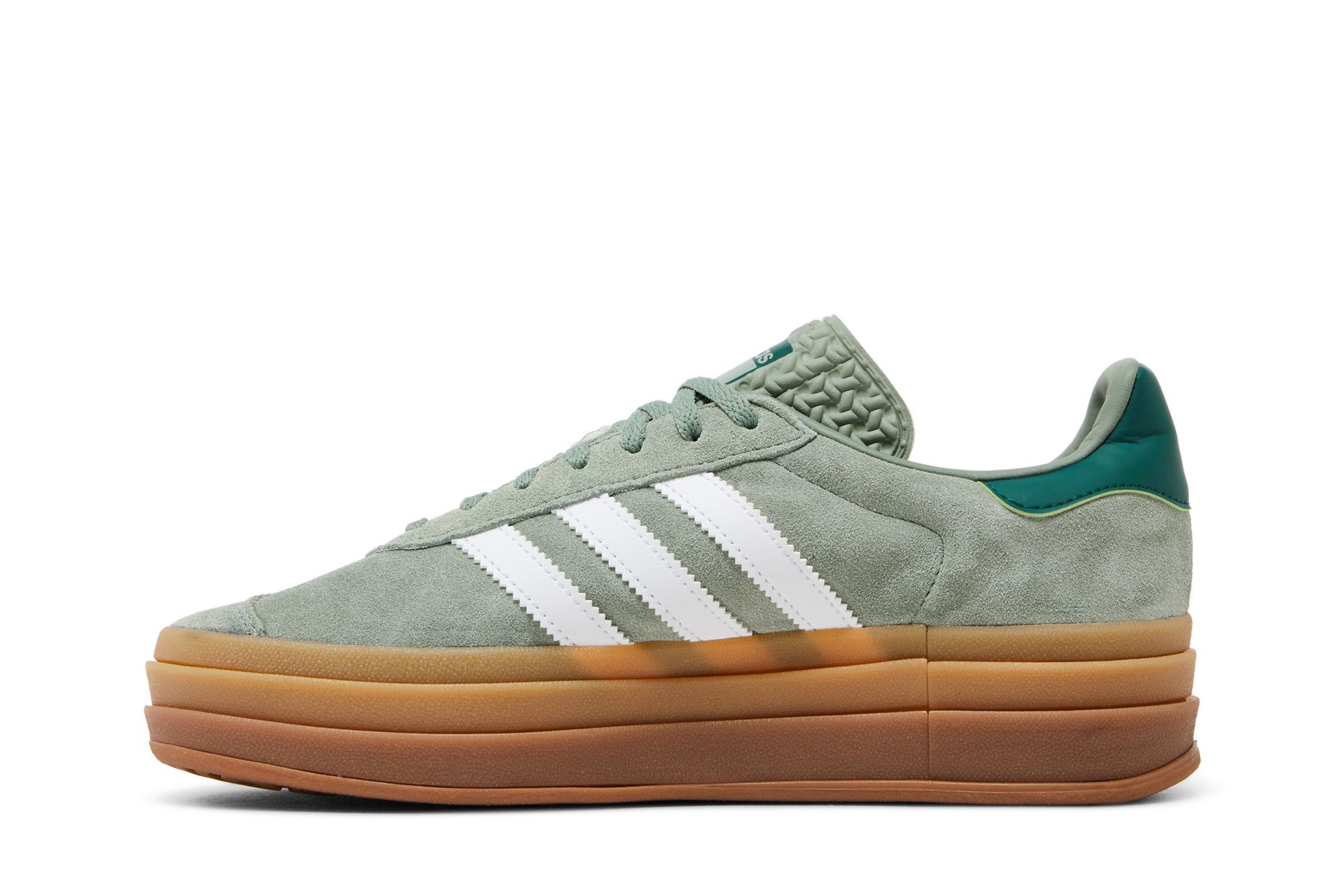 Shop (W) 阿迪达斯Gazelle Bold“银绿胶底” ID6998