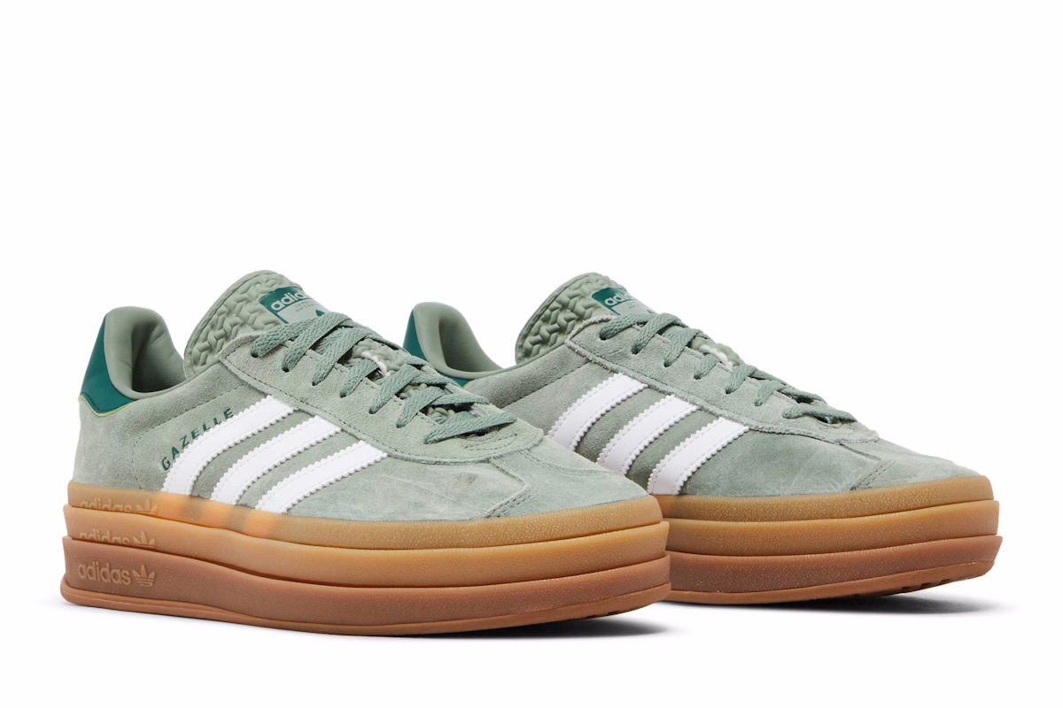 (Women) adidas Gazelle Bold 'Silver Green Gum' ID6998