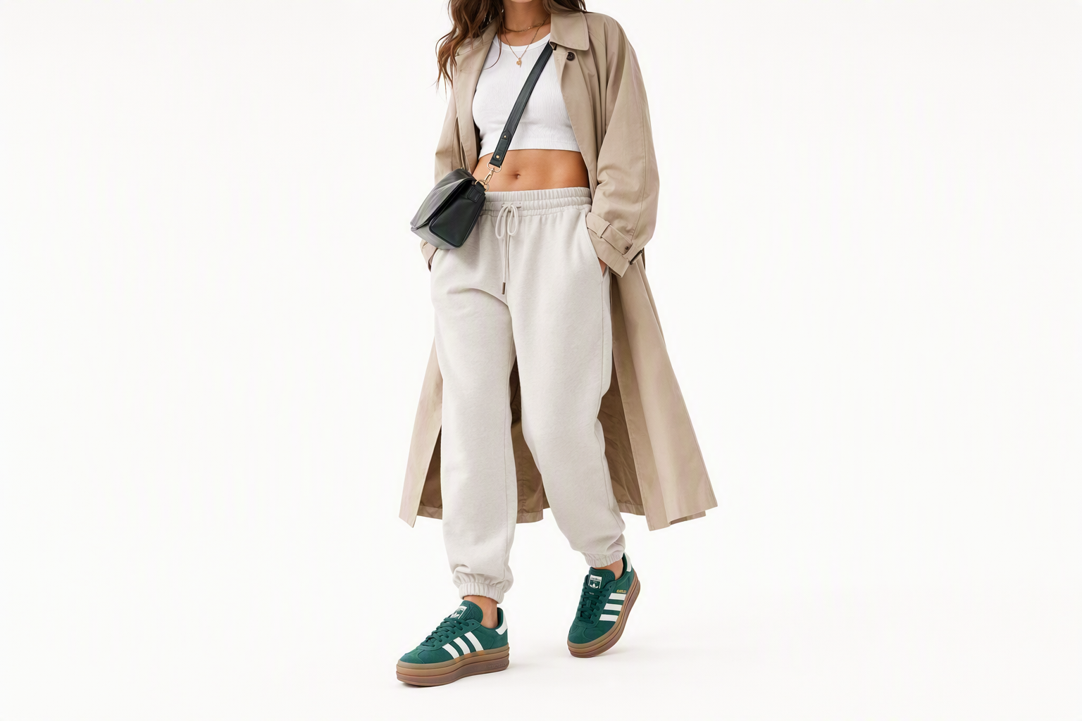 Order (Women) Adidas Gazelle Bold  Sneakers Collegiate Green/Off White/Gold Metallic JI0325