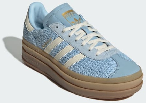 (Women) Adidas Gazelle Bold Clear Sky/Sand Strata/Cream White JS3899 Shop (Women) Adidas Gazelle Bold Clear Sky/Sand Strata/Cream White JS3899
