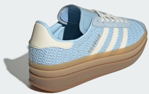 (Women) Adidas Gazelle Bold Clear Sky/Sand Strata/Cream White JS3899 Purchase (Women) Adidas Gazelle Bold Clear Sky/Sand Strata/Cream White JS3899