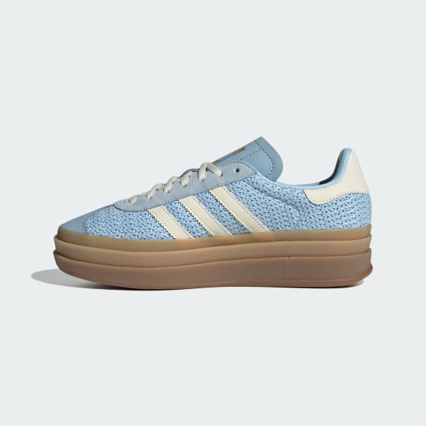 Details for (W) Adidas Gazelle Bold Clear Sky/Sand Strata/Cream White Lelaki/Wanita. JS3899