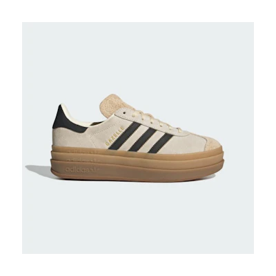 (W) Adidas Gazelle Bold Cream White/Core Black/Sand Strata