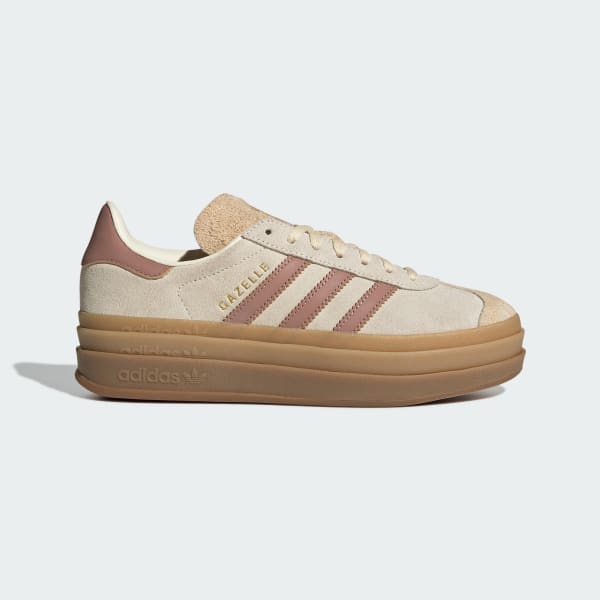 (Women) Adidas Gazelle Bold Cream White/Warm Clay/Sand Strata JS3893