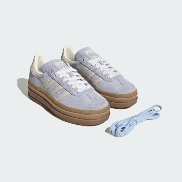 Cheap (W) adidas Gazelle Bold 水晶藍/粉珍珠/冰金配色 IH4210