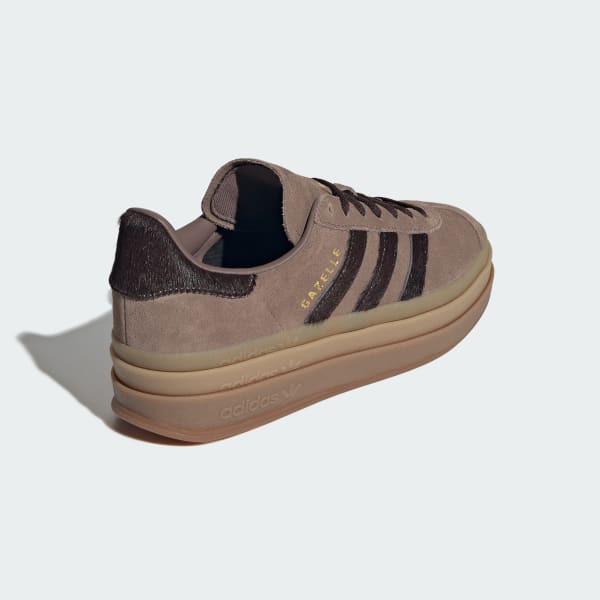 Purchase (Women) adidas Gazelle Bold Earth Strata/Aurora Coffee/Gold Metallic IH4202