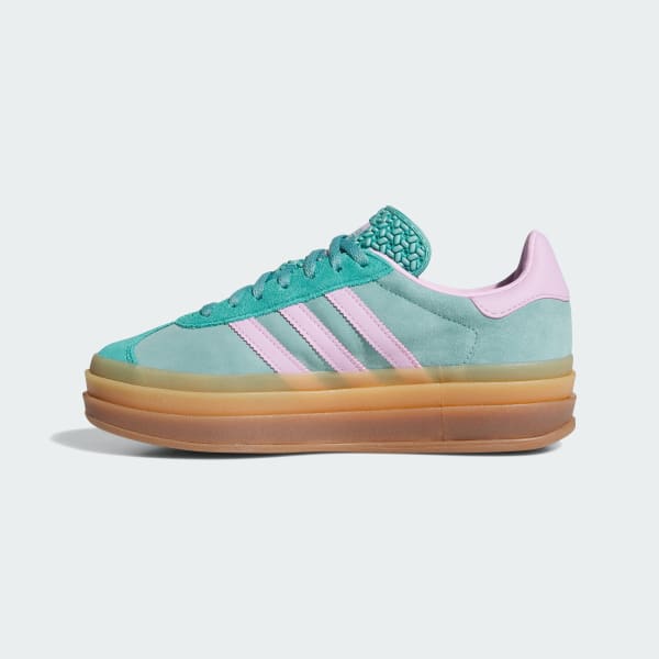 Details for (W) Adidas Gazelle Bold Powder Teal/Bliss Lilac/Pure Teal Wanita Lelaki JS3894