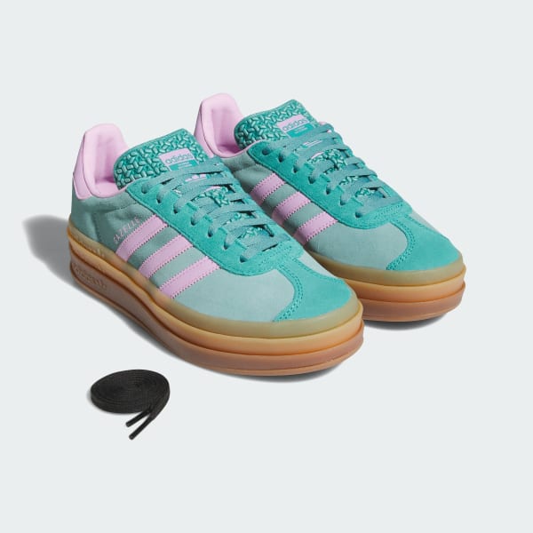 Cheap (W) Adidas Gazelle Bold Powder Teal/Bliss Lilac/Pure Teal Wanita Lelaki JS3894