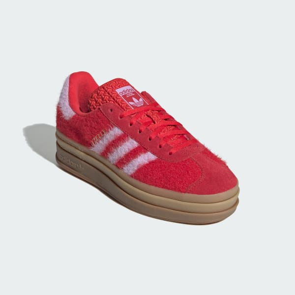 Purchase (W) Adidas Gazelle 厚底鞋 深紅/粉紫/金屬金 JS3905