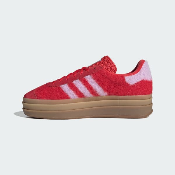Sizing (W) Adidas Gazelle 厚底鞋 深紅/粉紫/金屬金 JS3905