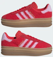 Cheap (W) Adidas Gazelle 厚底鞋 深紅/粉紫/金屬金 JS3905