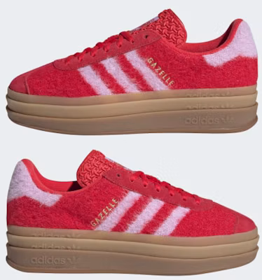(W) Adidas Gazelle 厚底鞋 深紅/粉紫/金屬金 JS3905 Cheap (W) Adidas Gazelle 厚底鞋 深紅/粉紫/金屬金 JS3905