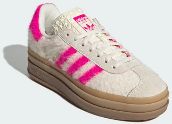 (W) Adidas Gazelle Bold Cream Blanc/Rose Shock/Doré Métallisé Chaussures. JS3908 Purchase (W) Adidas Gazelle Bold Cream Blanc/Rose Shock/Doré Métallisé Chaussures. JS3908