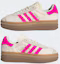 Cheap (W) Adidas Gazelle Bold Cream Blanc/Rose Shock/Doré Métallisé Chaussures. JS3908