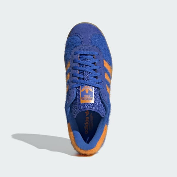 (W) Adidas Gazelle Bold Shoes Hi-Res Blue/Bright Orange/Gold Metallic 圖 2