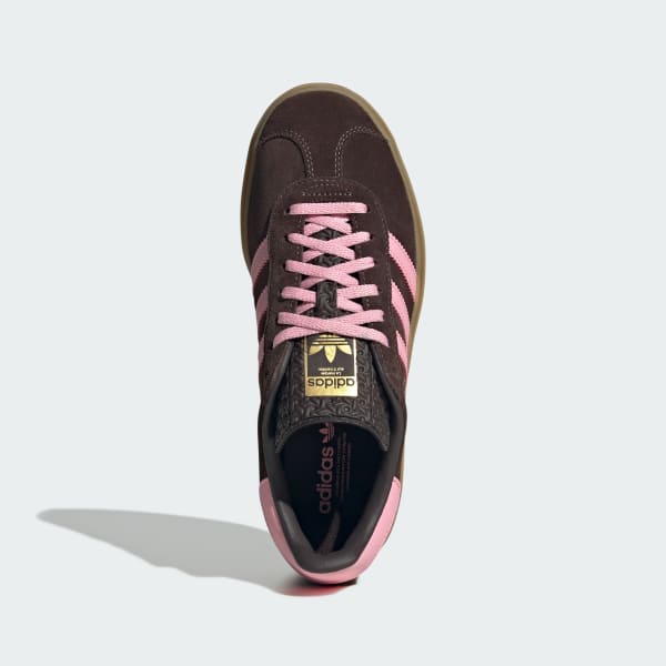 Lookbook (W) Adidas Gazelle Bold Aurora Coffee/Pink/Gold Kasut Sneakers. IH6786