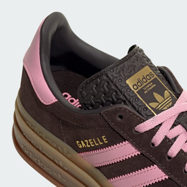 Cheap (W) Adidas Gazelle Bold Aurora Coffee/Pink/Gold Kasut Sneakers. IH6786