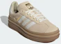 Shop (Women) adidas Gazelle Bold Stone Khaki/Cream White/Gold Metallic IH4201