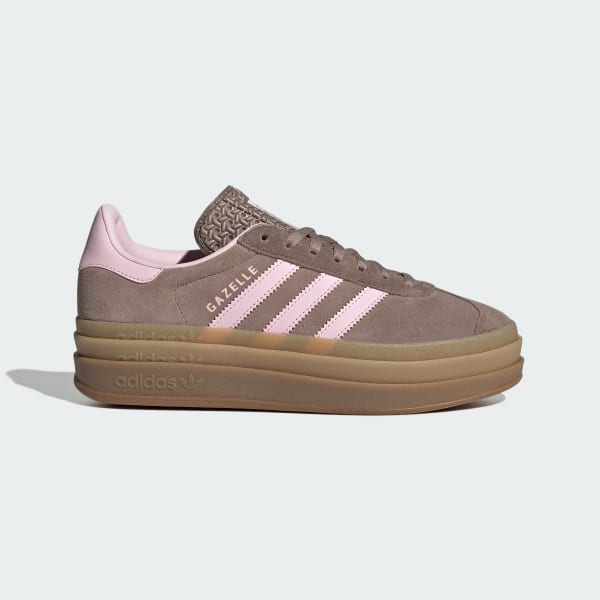 (Women) Adidas Gazelle Bold Trace Brown/Clear Pink/Earth Strata JQ6436