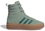 Order (W) adidas Gazelle Boot 'Silver Green Gum' - Kasut Hijau Perak Tapak Getah. ID6982