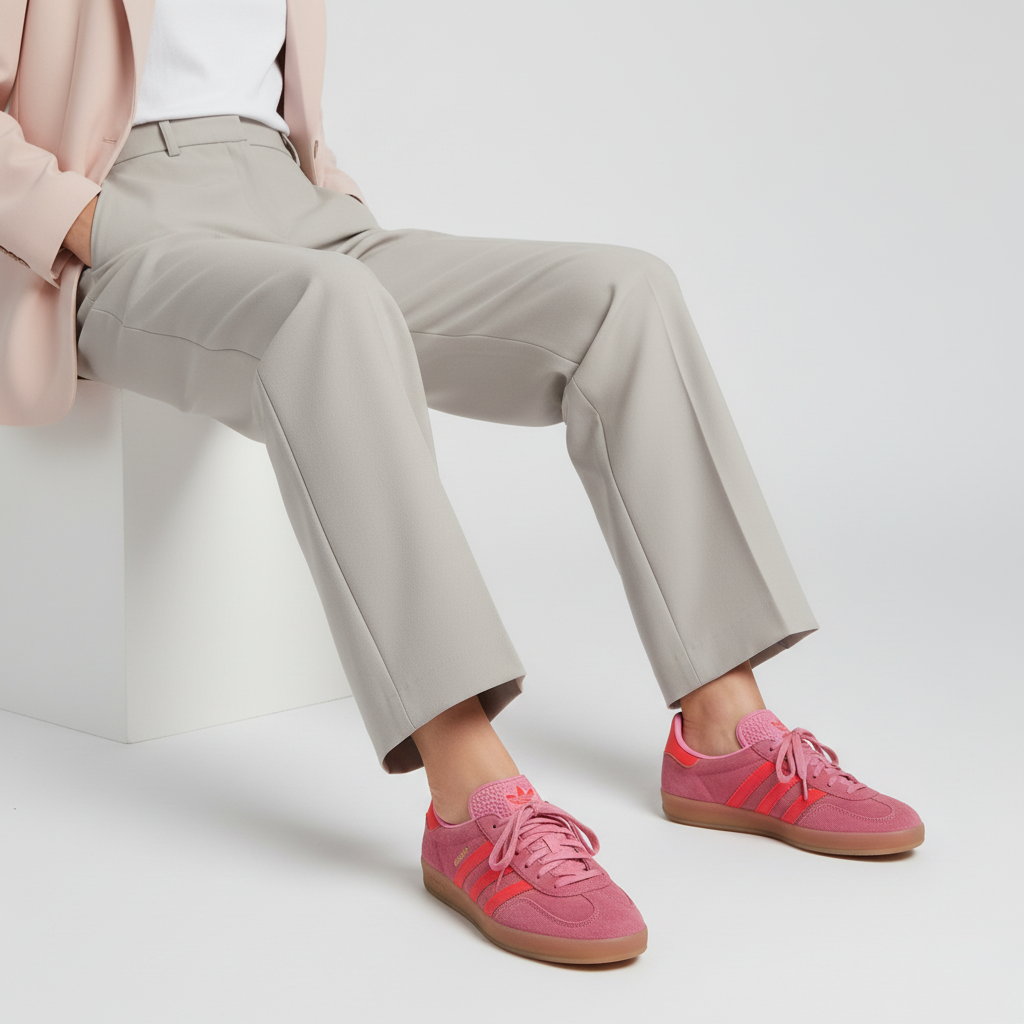 Order (W) adidas Gazelle Indoor 'Beam Pink Solar Red' Wanita Pria Sneakers IE1058