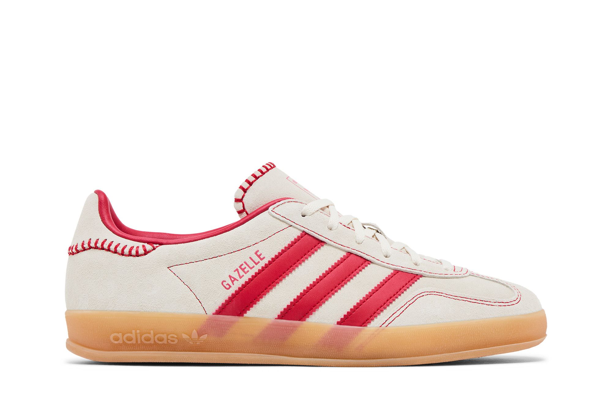 (Women) adidas Gazelle Indoor 'Beige Scarlet Gum' JS1402