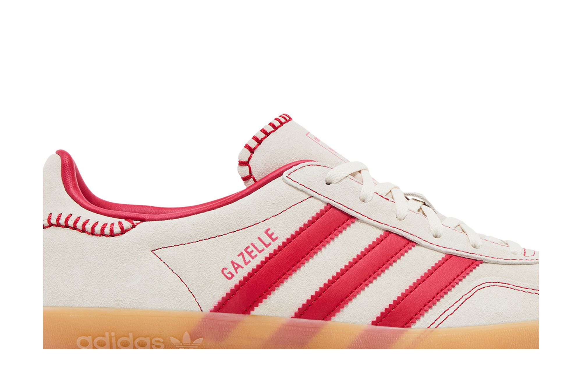 Order (Women) adidas Gazelle Indoor 'Beige Scarlet Gum' JS1402