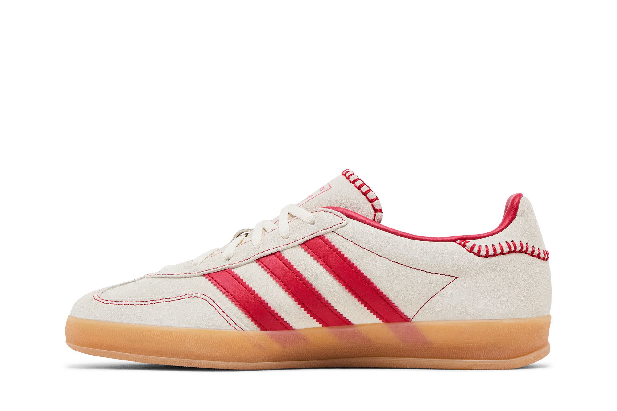 Lookbook (Women) adidas Gazelle Indoor 'Beige Scarlet Gum' JS1402