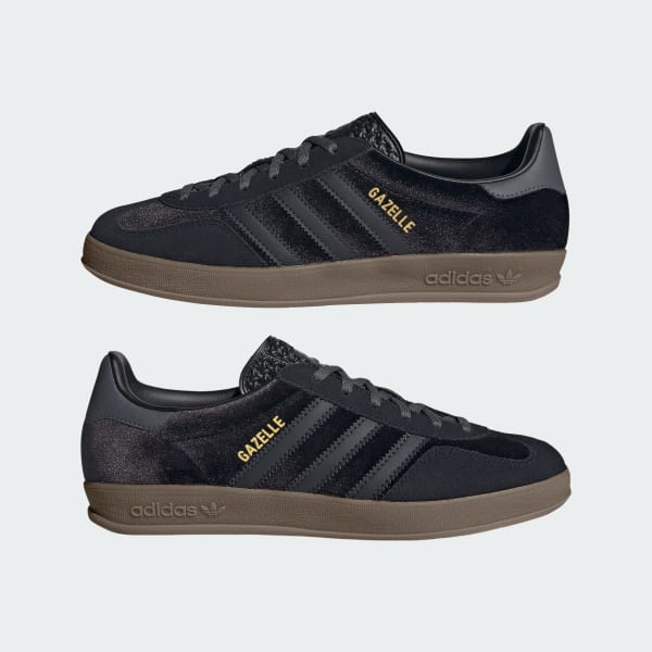 Cheap (Women) adidas Gazelle Indoor 'Black Carbon Velvet' JI2712
